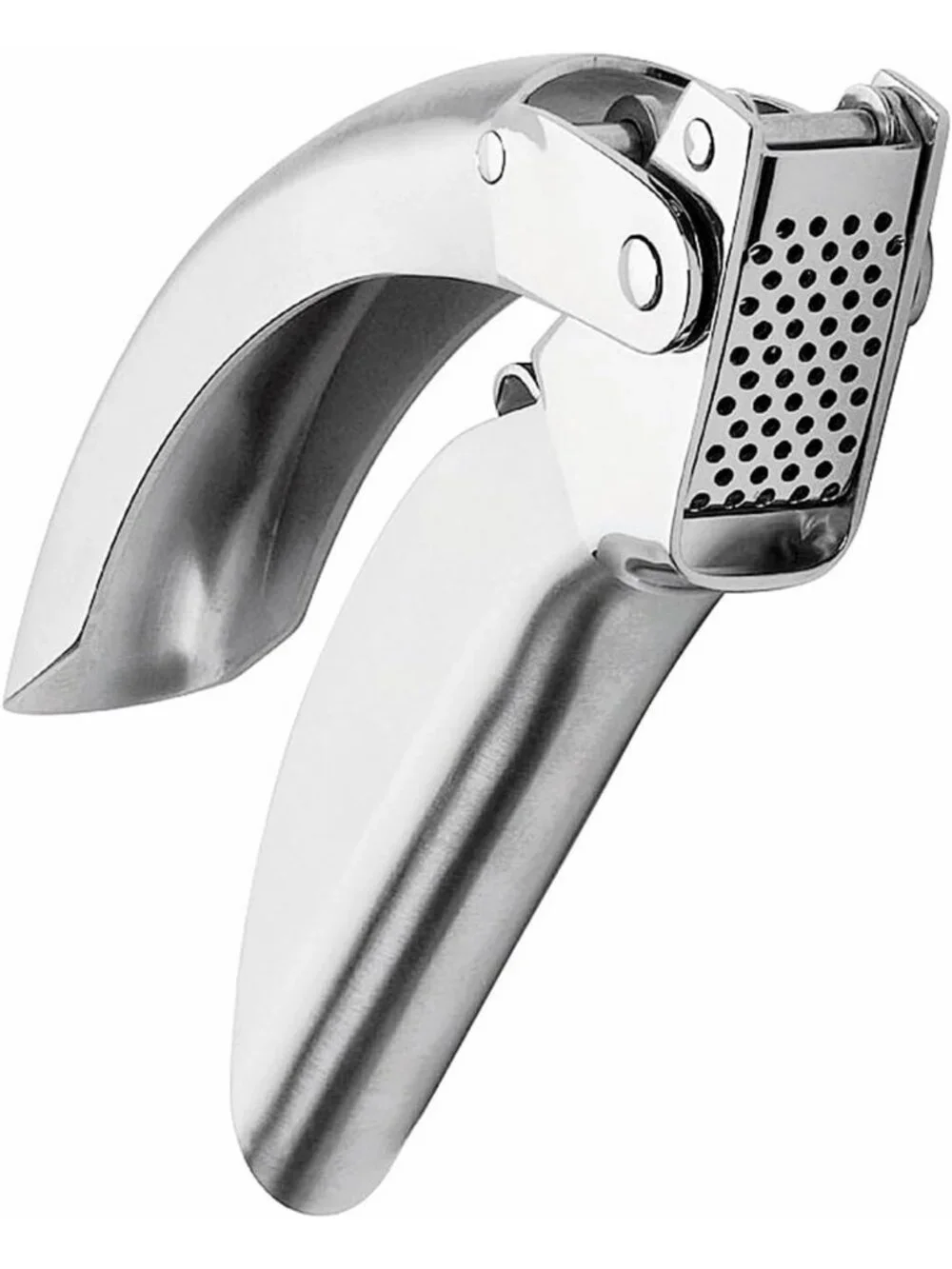 Stainless Steel Garlic Press - Epic Kitchen Tool, Compact & Durable, Silver